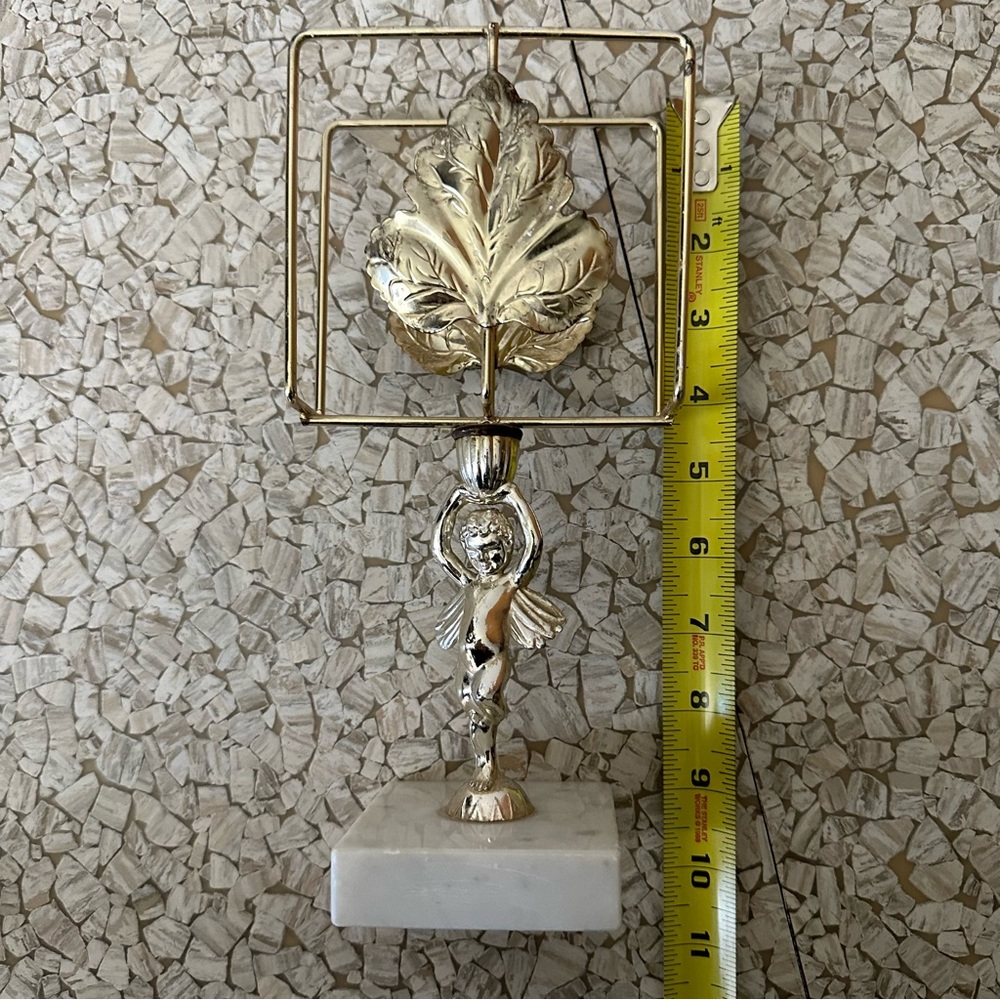 Beautiful Hollywood regency share of maple leaf letter holder or napkin holder - Picture 6 of 6